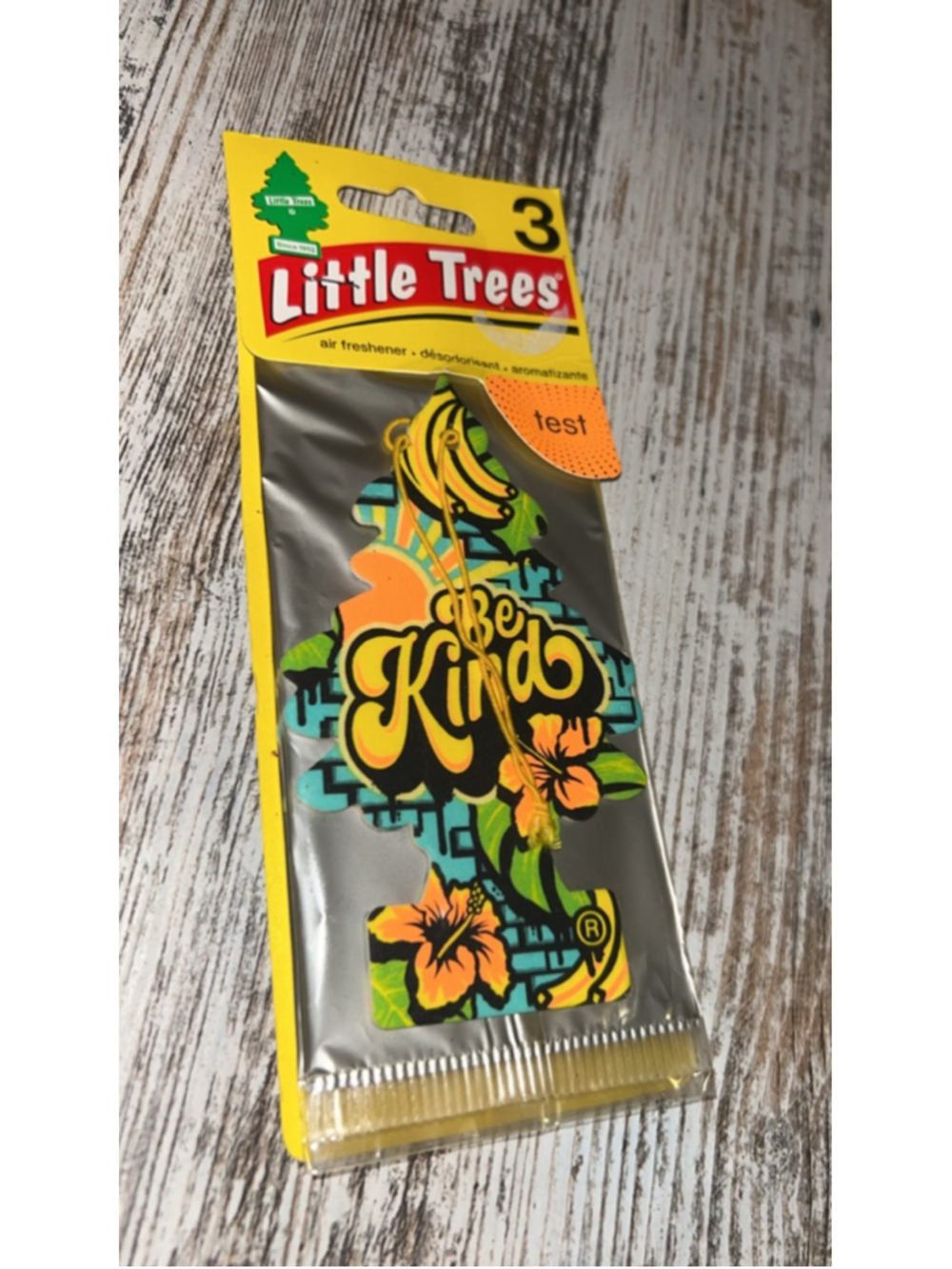 Unisex Little Trees Air Freshener One Size Yellow Green